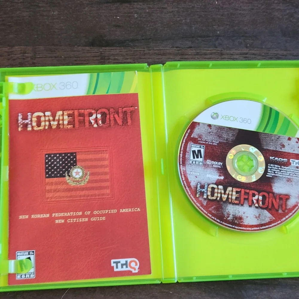 Homefront Xbox 360 Video Game Complete with Manual Shooter M‎ Rated